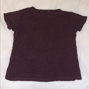 brandy melville maroon tee
